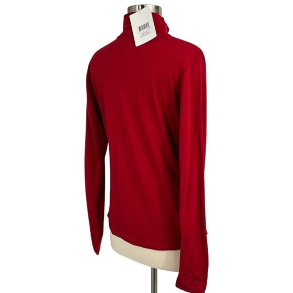 NWT Minus33 Midweight Thermal 1/4 Zip Base Layer Top Red Size M 100% Merino Wool - Picture 7 of 16